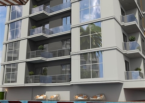 Geräumige 1+1-Wohnung in einem im Bau befindlichen Haus im Stadtteil Mahmutlar