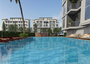 Geräumige 1+1-Wohnung in einem im Bau befindlichen Haus im Stadtteil Mahmutlar