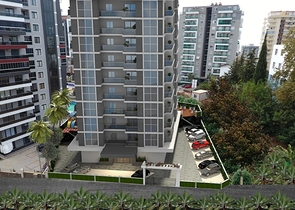 Geräumige 1+1-Wohnung in einem im Bau befindlichen Haus im Stadtteil Mahmutlar