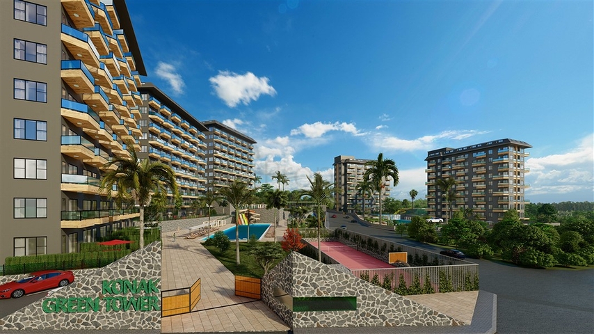 1+1 Wohnung in Avsallar