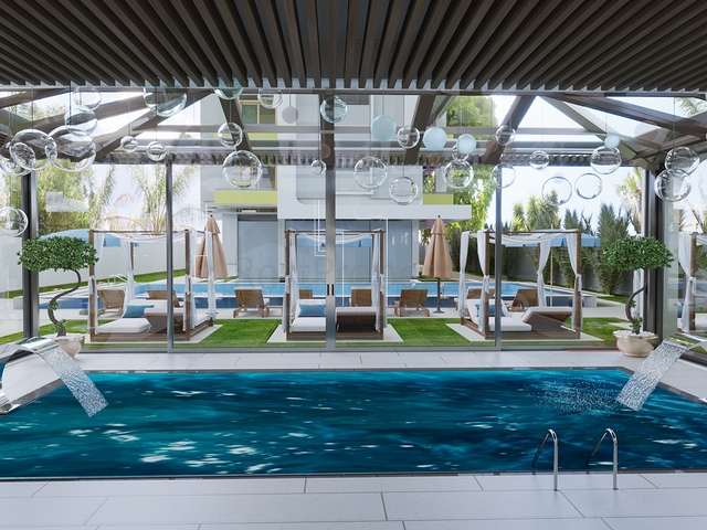 1+1 Wohnung in einem Komplex in einem Primiumkomplex der Klasse im Stadtteil Mahmutlar