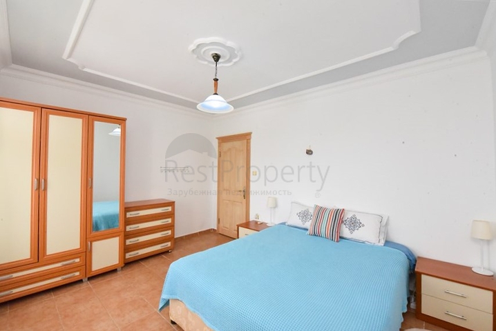 Die 2+1-Wohnung wird im Zentrum von Alanya vermietet