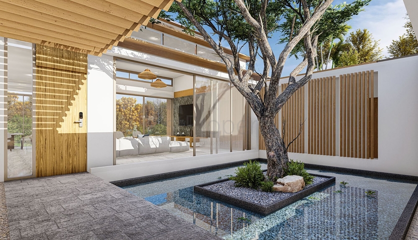 Villen in der Bauphase in der Nähe von Bang Tao