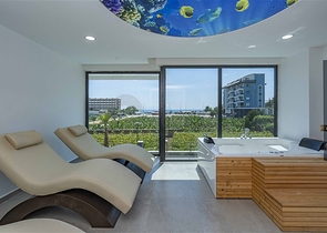 1+1 möblierte Wohnung in einem neuen Komplex im Stadtteil Kargicak