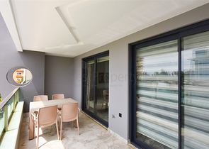 1+1 möblierte Wohnung in einem neuen Komplex im Stadtteil Kargicak