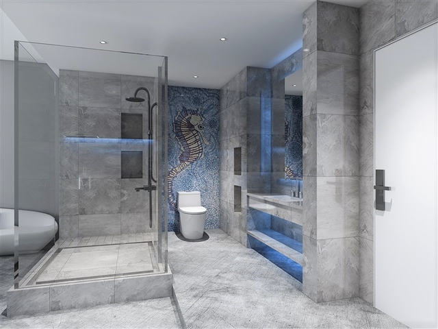 Moderner Komplex in der Nähe des Strandes von Nyharn