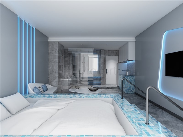 Moderner Komplex in der Nähe des Strandes von Nyharn