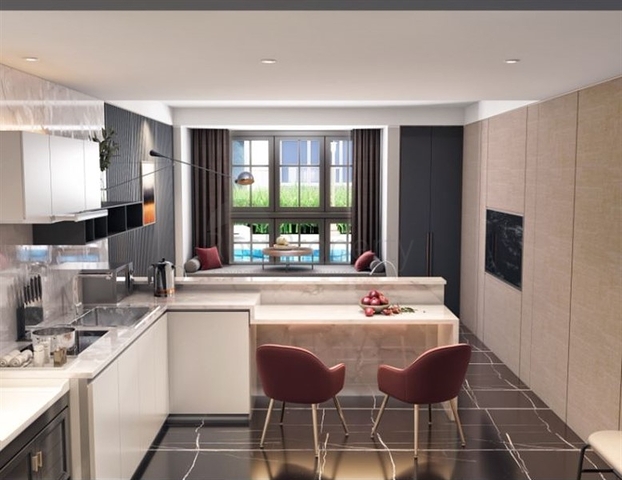 Moderner Komplex in der Nähe des Strandes von Nyharn