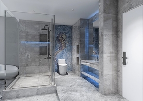 Moderner Komplex in der Nähe des Strandes von Nyharn