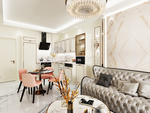 Wohnung 1+1 in der Gegend von Cleopatra unter einer Aufenthaltserlaubnis