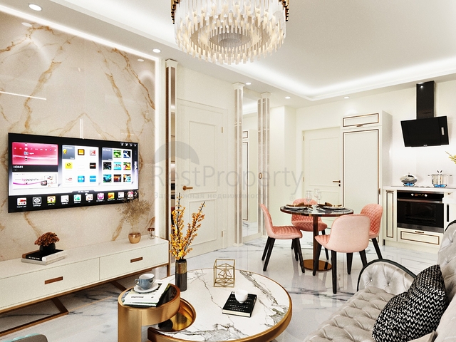 Wohnung 1+1 in der Gegend von Cleopatra unter einer Aufenthaltserlaubnis