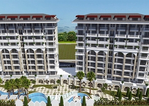 Wohnung 1+1 in der Gegend von Cleopatra unter einer Aufenthaltserlaubnis