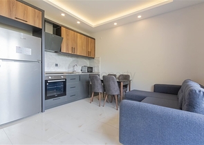 1+1 möblierte Wohnung nur 750 m vom Kleopatra-Strand entfernt