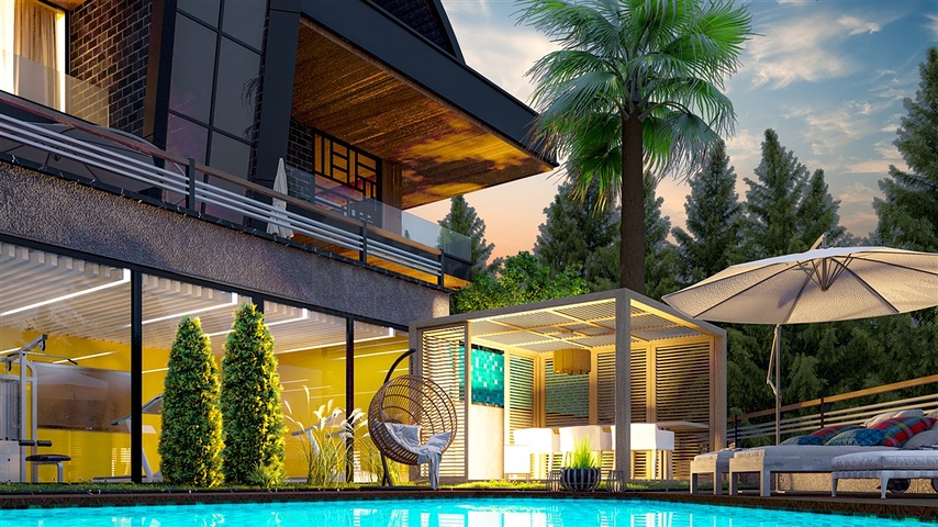 4+2 Villen mit atemberaubenden Aussichten in der Gegend von Kargicak 