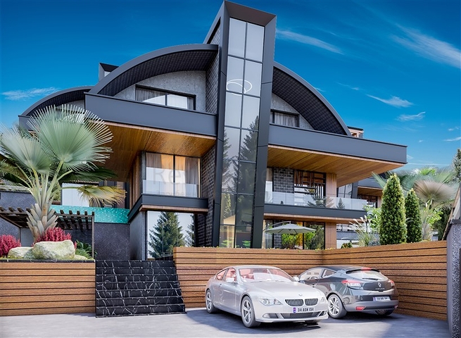 4+2 Villen mit atemberaubenden Aussichten in der Gegend von Kargicak 