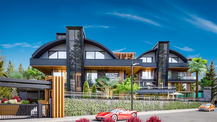 4+2 Villen mit atemberaubenden Aussichten in der Gegend von Kargicak 