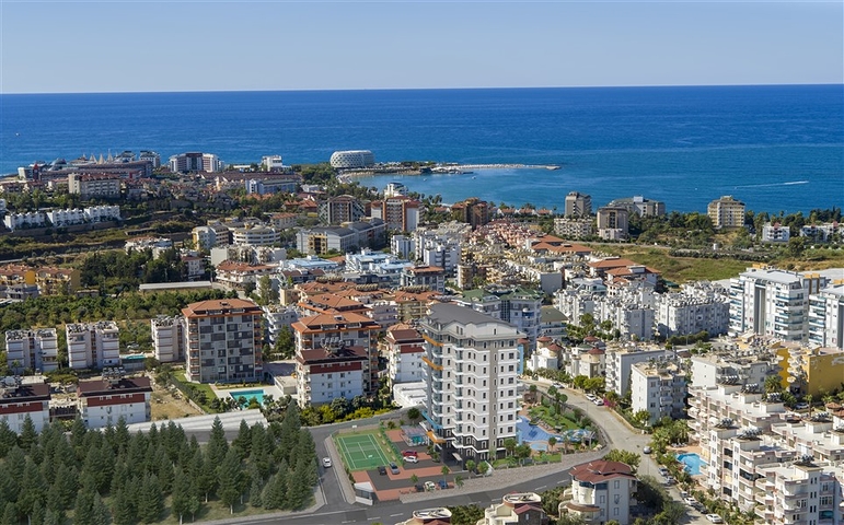 Wohnung mit Meerblick in einer malerischen Gegend von Alanya