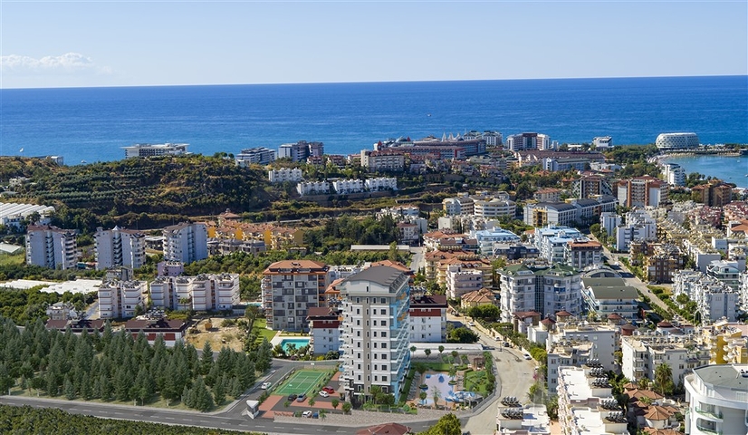 Wohnung mit Meerblick in einer malerischen Gegend von Alanya