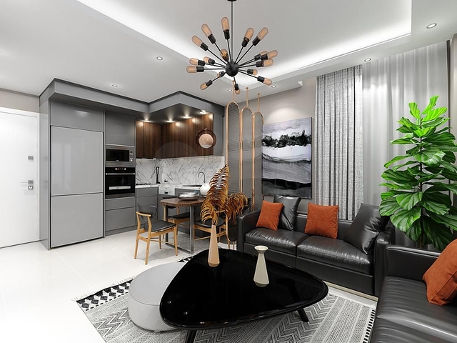 Wohnung mit Meerblick in einer malerischen Gegend von Alanya