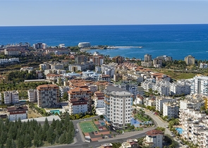 Wohnung mit Meerblick in einer malerischen Gegend von Alanya