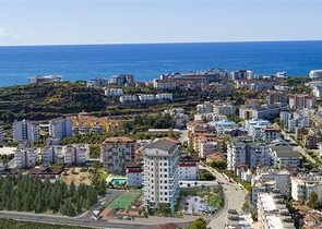Wohnung mit Meerblick in einer malerischen Gegend von Alanya