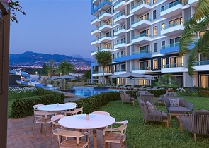 Wohnung mit Meerblick in einer malerischen Gegend von Alanya