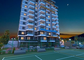 Wohnung mit Meerblick in einer malerischen Gegend von Alanya