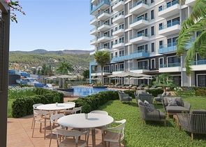 Wohnung mit Meerblick in einer malerischen Gegend von Alanya