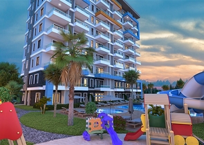 Wohnung mit Meerblick in einer malerischen Gegend von Alanya