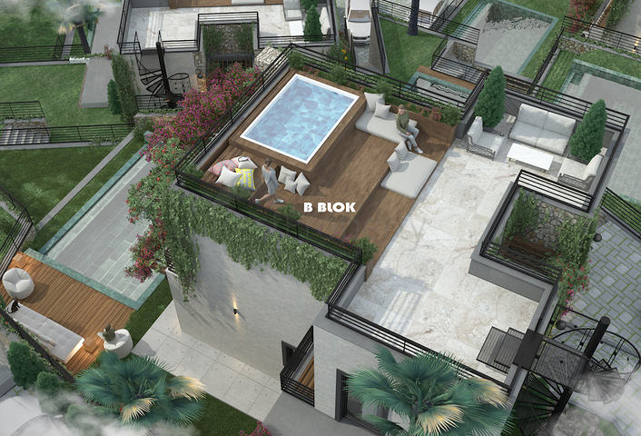 Boutique-Projekt ist ein Familienkonzept, umgeben von Natur.