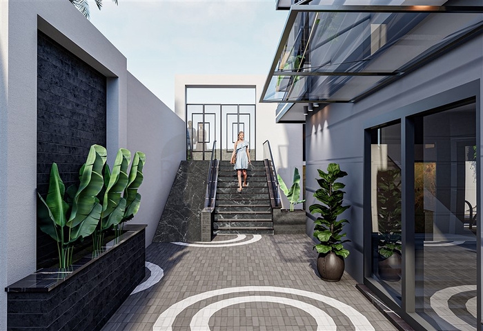 Zweizimmerwohnung in Gehweite zum Kleopatra-Strand