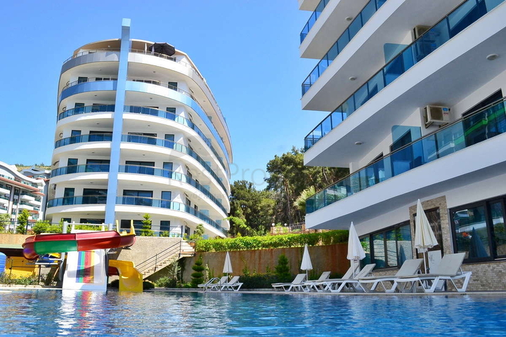 2+1 Apartment in der malerischen Gegend von Kargicak, nur 300 m vom Meer entfernt