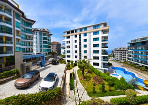 1+1 Wohnung in einem Komplex mit Infrastruktur in der Gegend von Kargicak