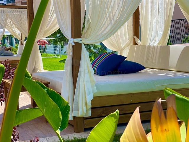 1+1 Apartment in einem Komplex mit Hotelinfrastruktur im Stadtteil Mahmutlar