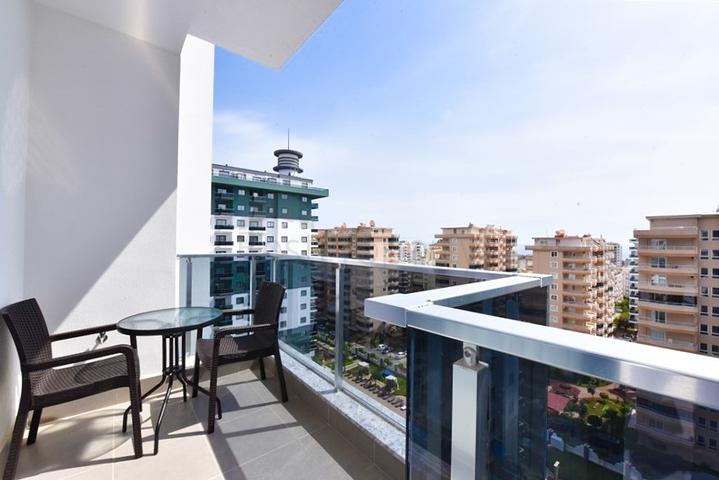 1+1 Apartment in einem Komplex mit Hotelinfrastruktur im Stadtteil Mahmutlar