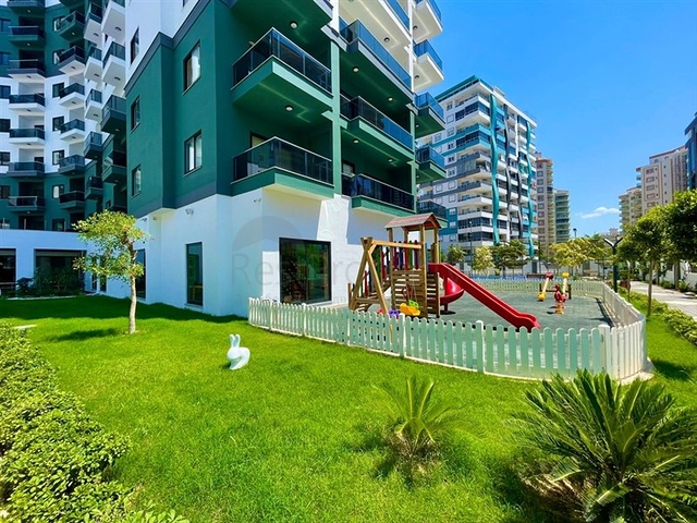 1+1 Apartment in einem Komplex mit Hotelinfrastruktur im Stadtteil Mahmutlar