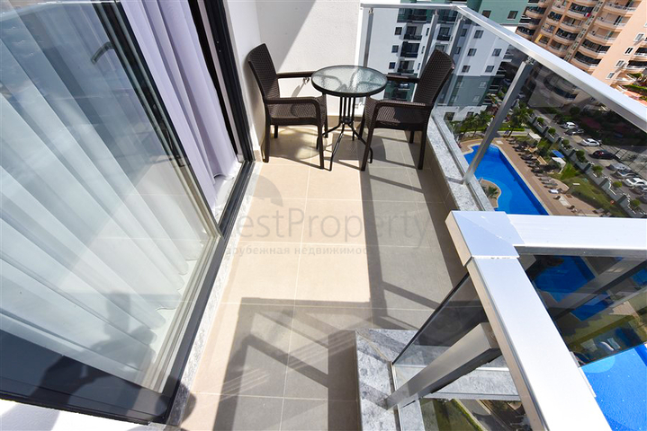 1+1 Apartment in einem Komplex mit Hotelinfrastruktur im Stadtteil Mahmutlar