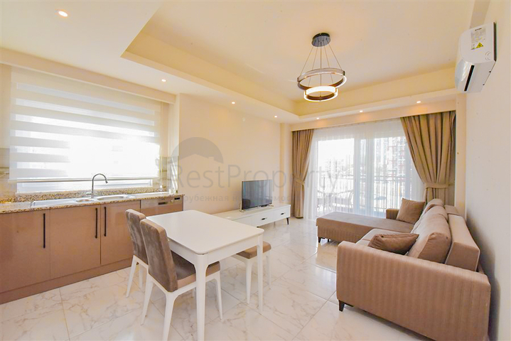 Wohnung zu vermieten 1+1 in Avsallar, 1 200 m vom Meer entfernt