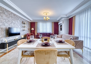 Geräumige Wohnung im Stadtteil Mahmutlar mit Meer- und Bergblick