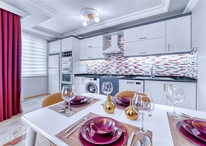 Geräumige Wohnung im Stadtteil Mahmutlar mit Meer- und Bergblick