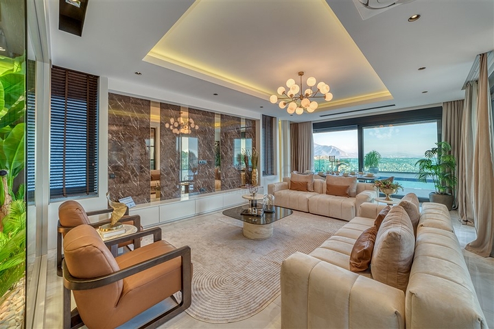 4+1 Luxusvillen mit herrlichem Blick auf ganz Alanya