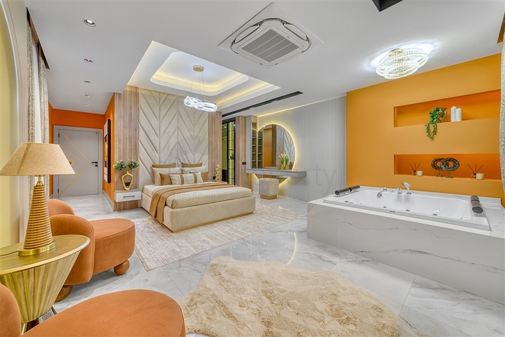 4+1 Luxusvillen mit herrlichem Blick auf ganz Alanya