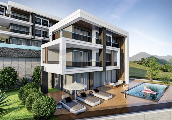 Villen mit herrlichem Blick auf ganz Alanya