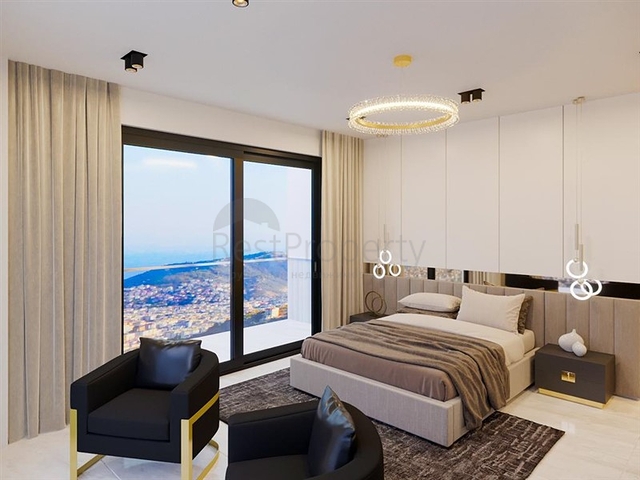 Villen mit herrlichem Blick auf ganz Alanya