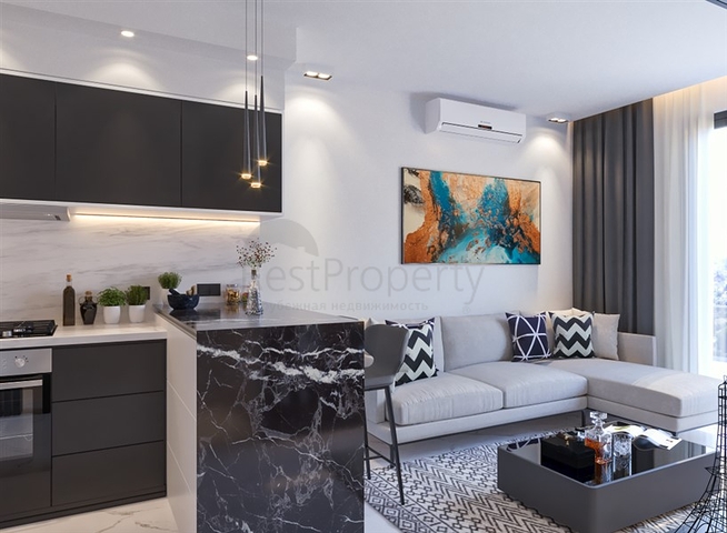 1+1 und 2+1 Wohnungen im Bau in Avsallar