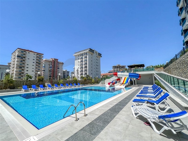 Gemütliche 1+1 Wohnung 650m vom Meer entfernt im Stadtteil Mahmutlar