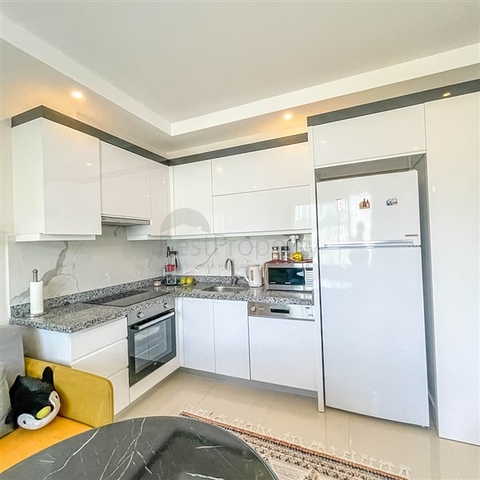 Gemütliche 1+1 Wohnung 650m vom Meer entfernt im Stadtteil Mahmutlar