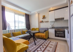 Gemütliche 1+1 Wohnung 650m vom Meer entfernt im Stadtteil Mahmutlar