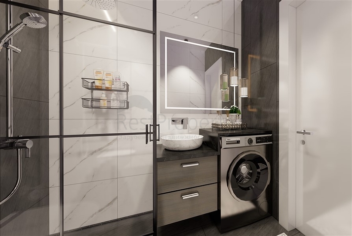 Penthouse mit 2+1 Grundriss in einer neuen Wohnanlage im Stadtteil Demirtas