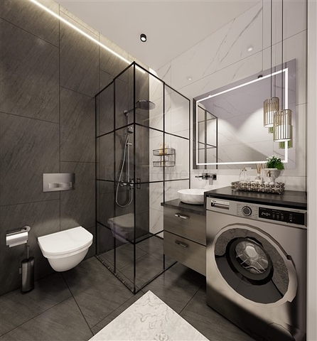 Penthouse mit 2+1 Grundriss in einer neuen Wohnanlage im Stadtteil Demirtas